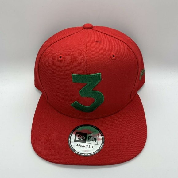 Chance The‎ Rapper 3 Era Cap Snapback Hat Red Green Super Rare - Picture 1 of 5
